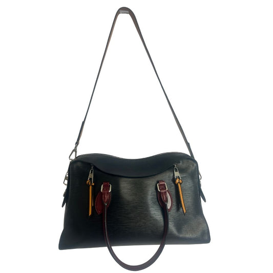 Louis Vuitton Epi Tuileries Satchel – 2018 Black with Colorblock Trim & Silvertone Hardware