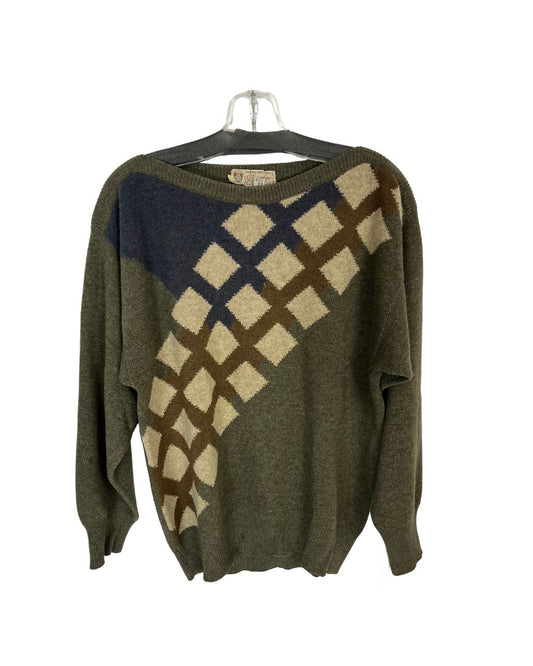 GUCCI Vintage Moss Print Sweater (Size S)