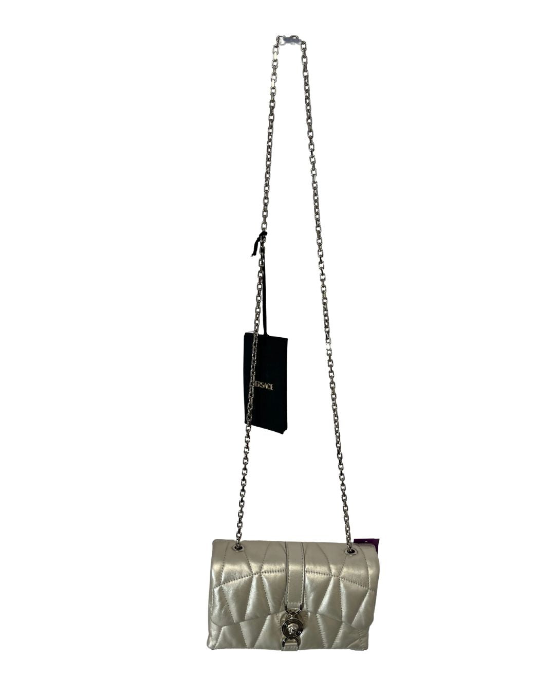 VERSACE Kleio Metallic Quilted Bag