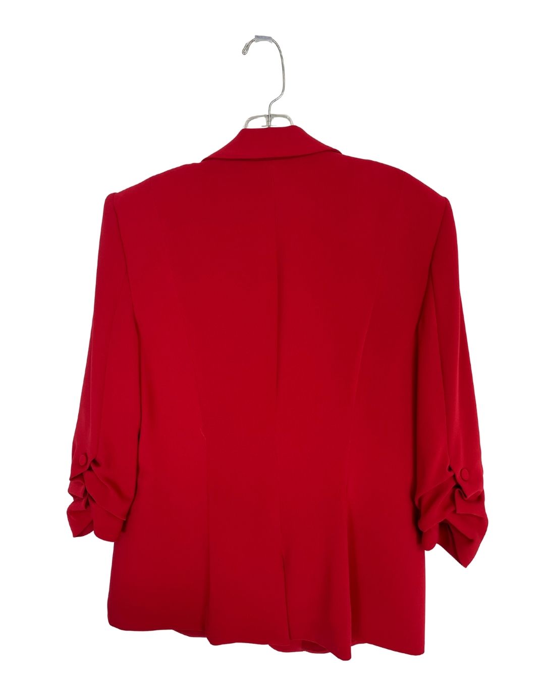 CINQ Á SEPT Crepe Khloe Red Blazer (Size 10)