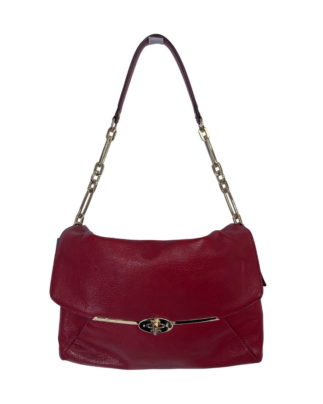 COACH Madison Phoebe Red Leather Shoulder Bag