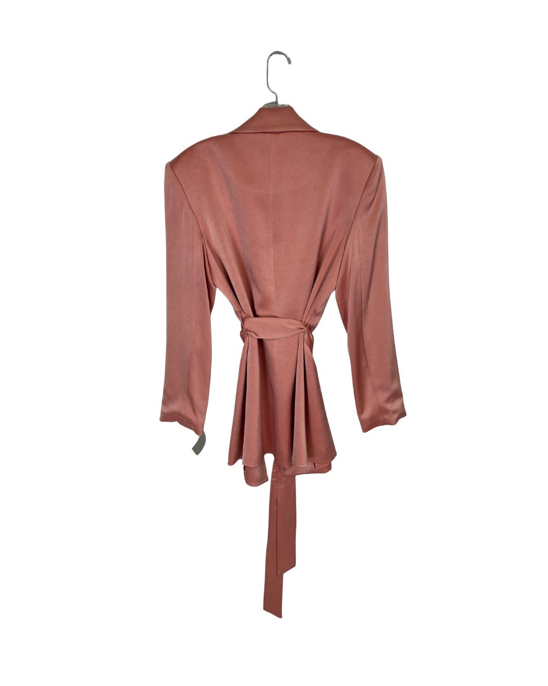 ALICE & OLIVIA Pink Satin Blazer (Size L)