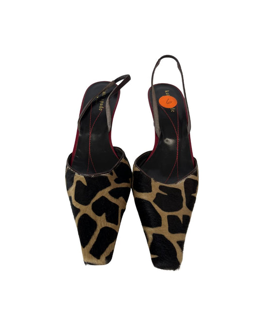 KATE SPADE Animal Print Slingback Heels (US 6)
