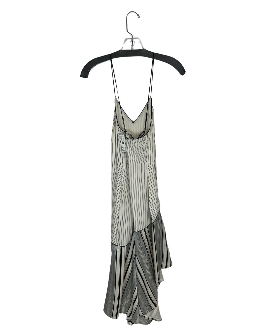 JONATHON SIMKHAI Blue & White Striped Midi Dress (Size 4)