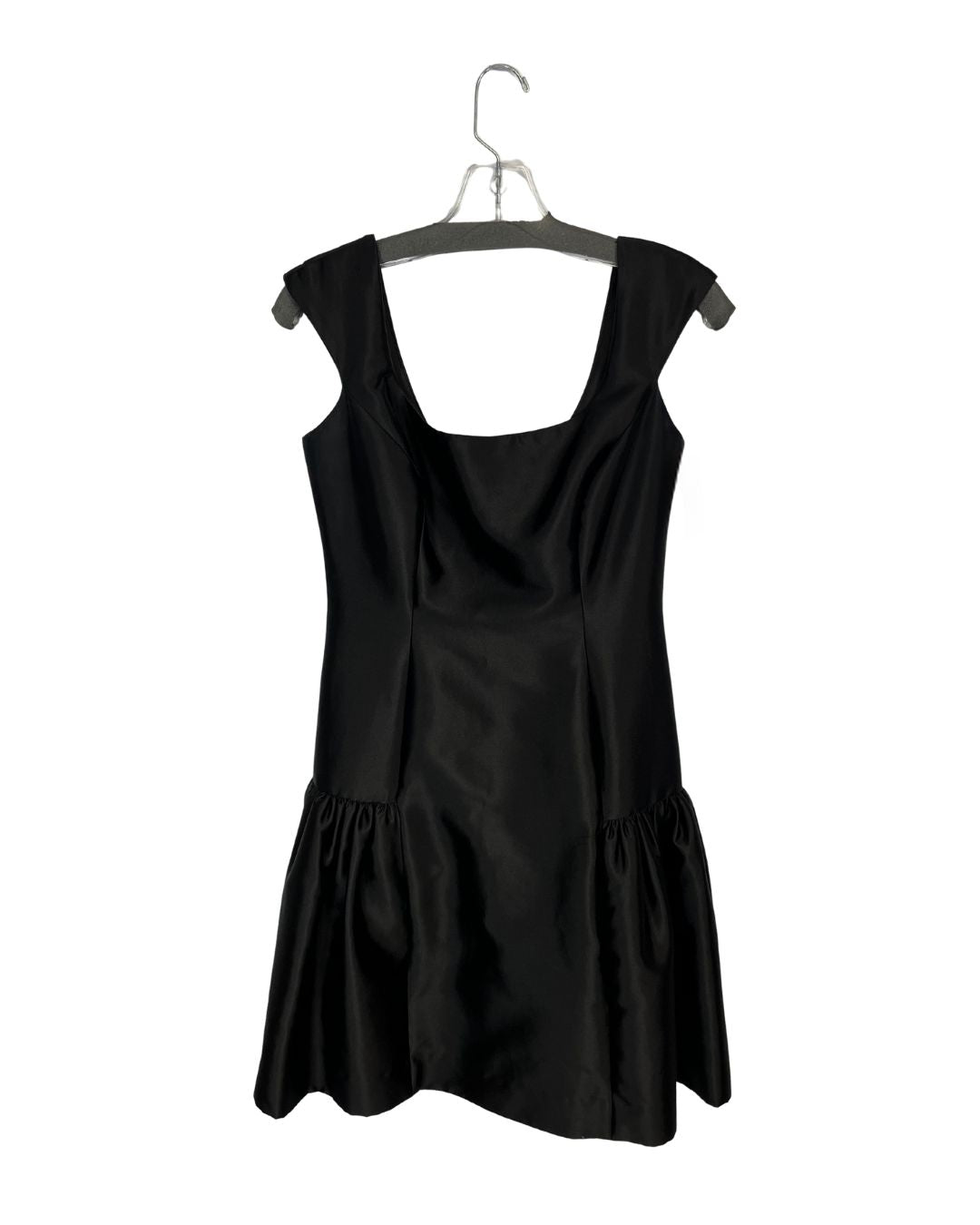 MILLY Black Cap-Sleeve Dress (Size 4)