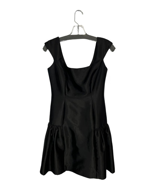 MILLY Black Cap-Sleeve Dress (Size 4)