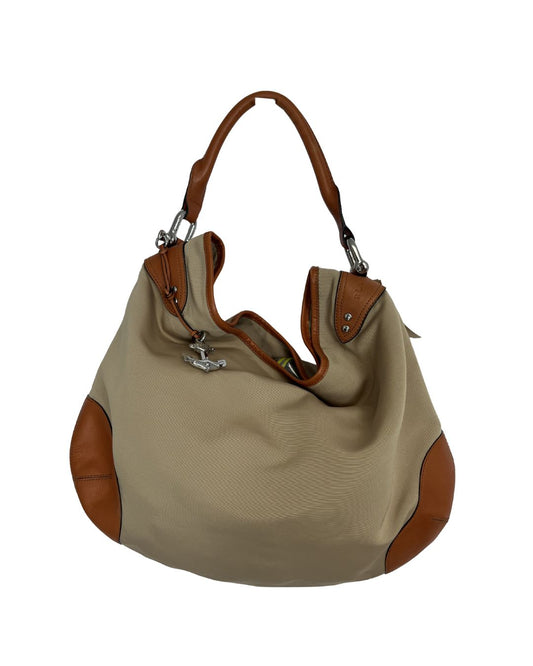 RALPH LAUREN Tan Hobo Shoulder Bag
