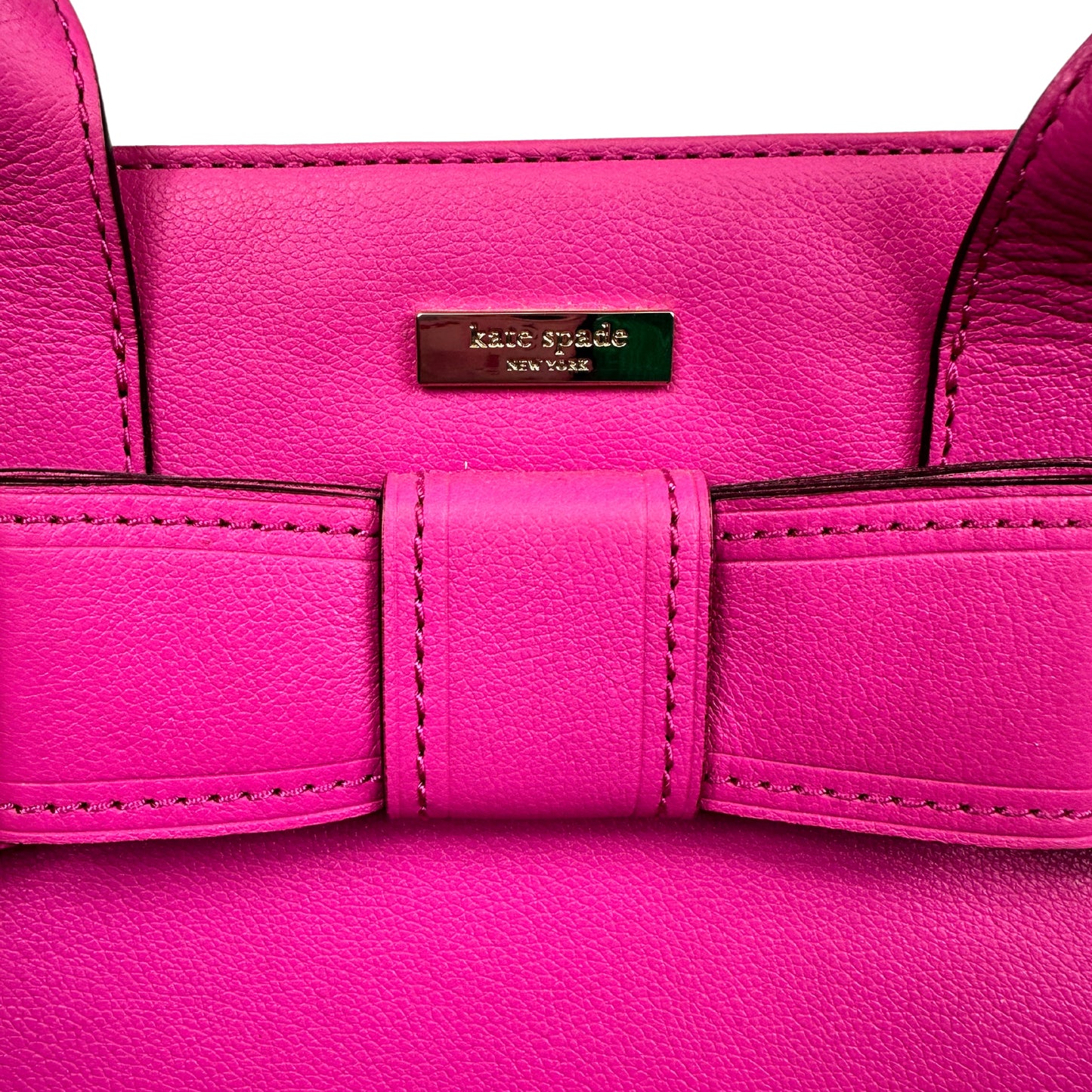 KATE SPADE Solid Leather Tote Bag