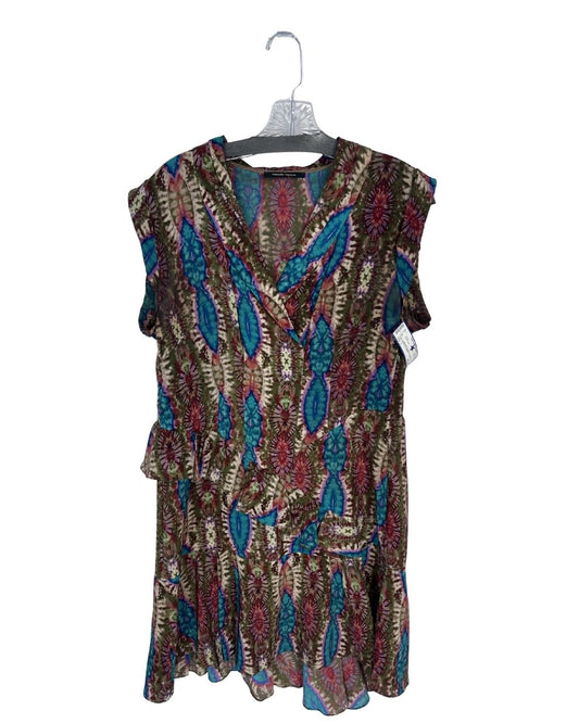 NANETTE LEPORE Tie Dye Ruffle Dress (Size L)