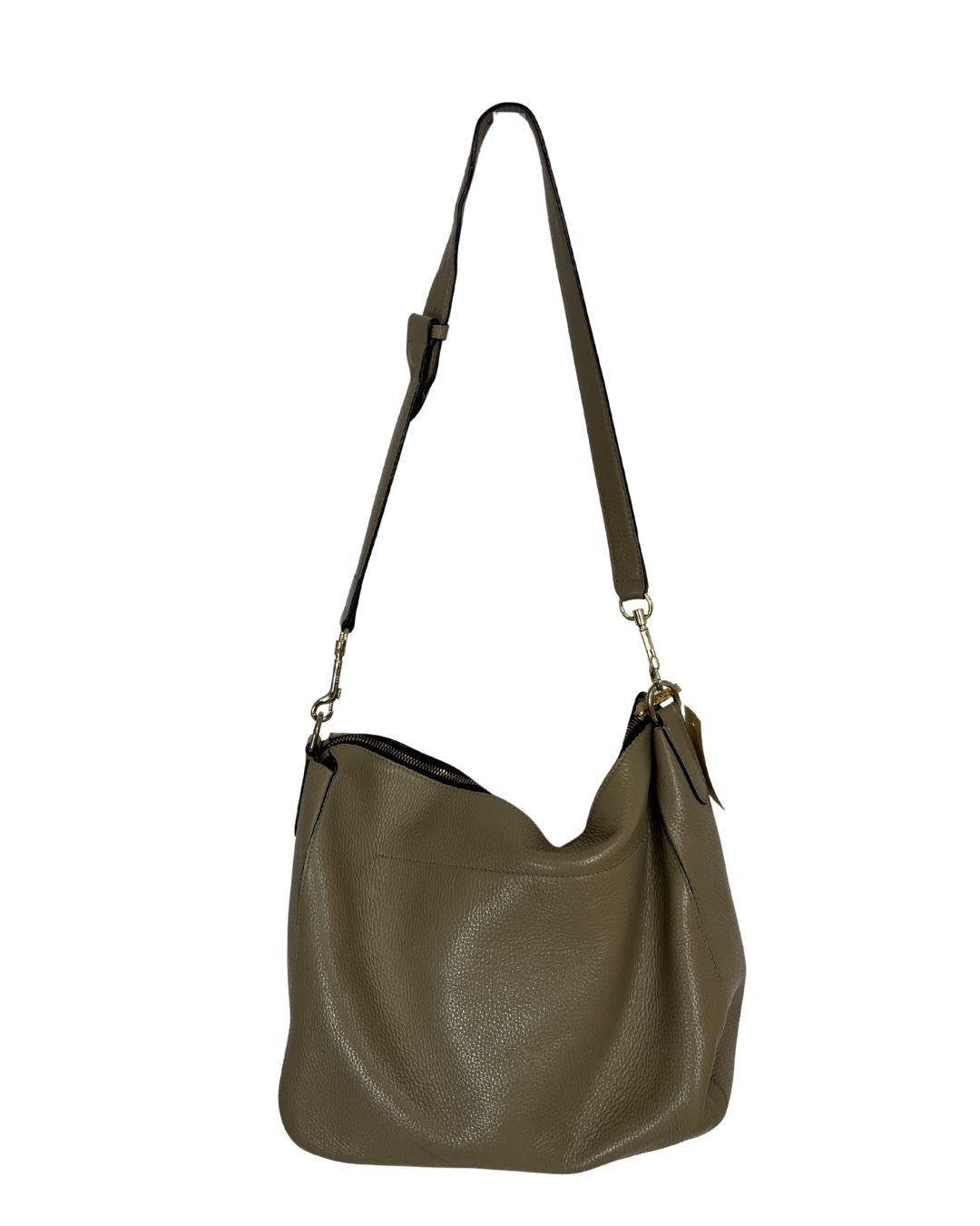 CUYANA Brown Leather Hobo Bag
