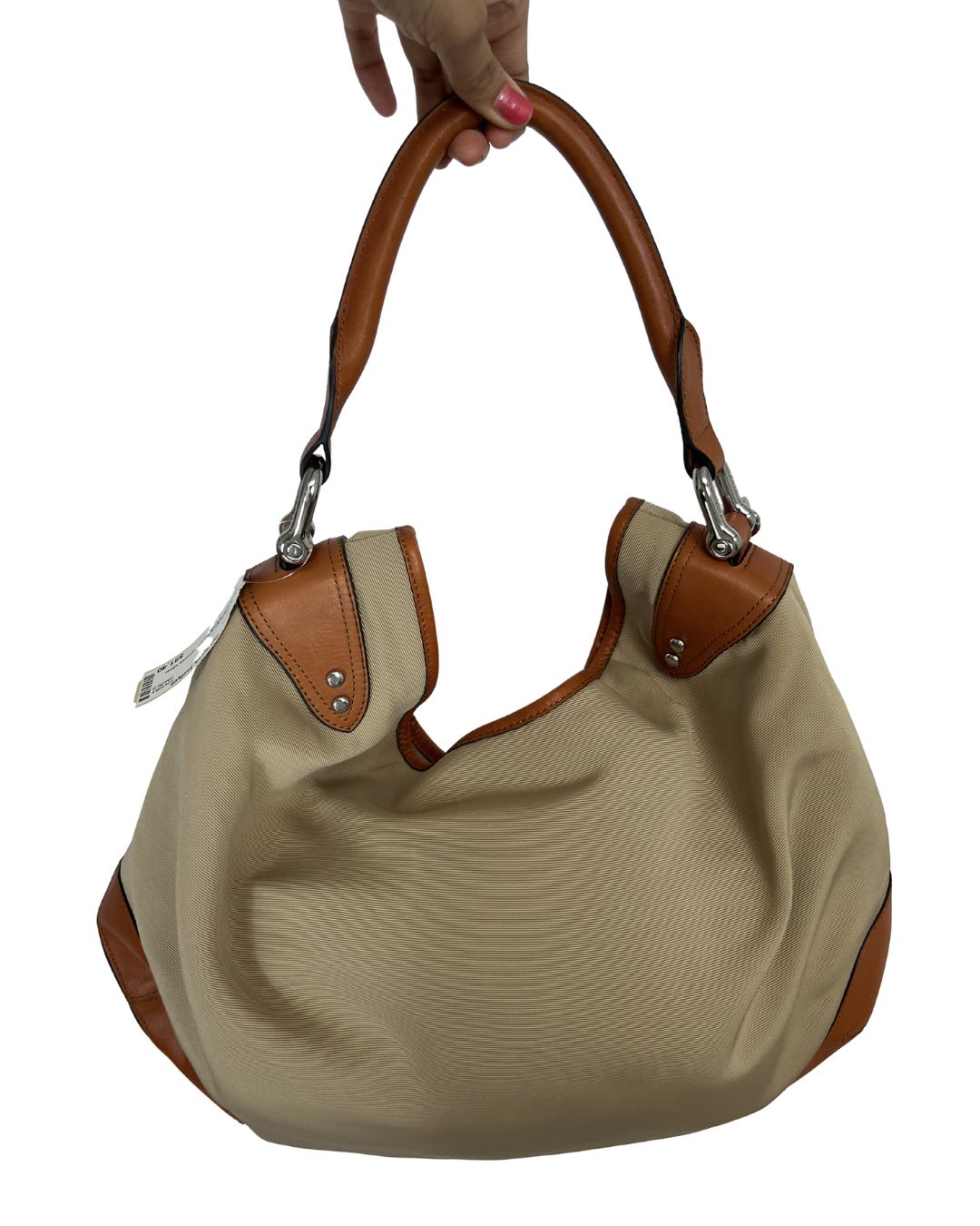 RALPH LAUREN Tan Hobo Shoulder Bag
