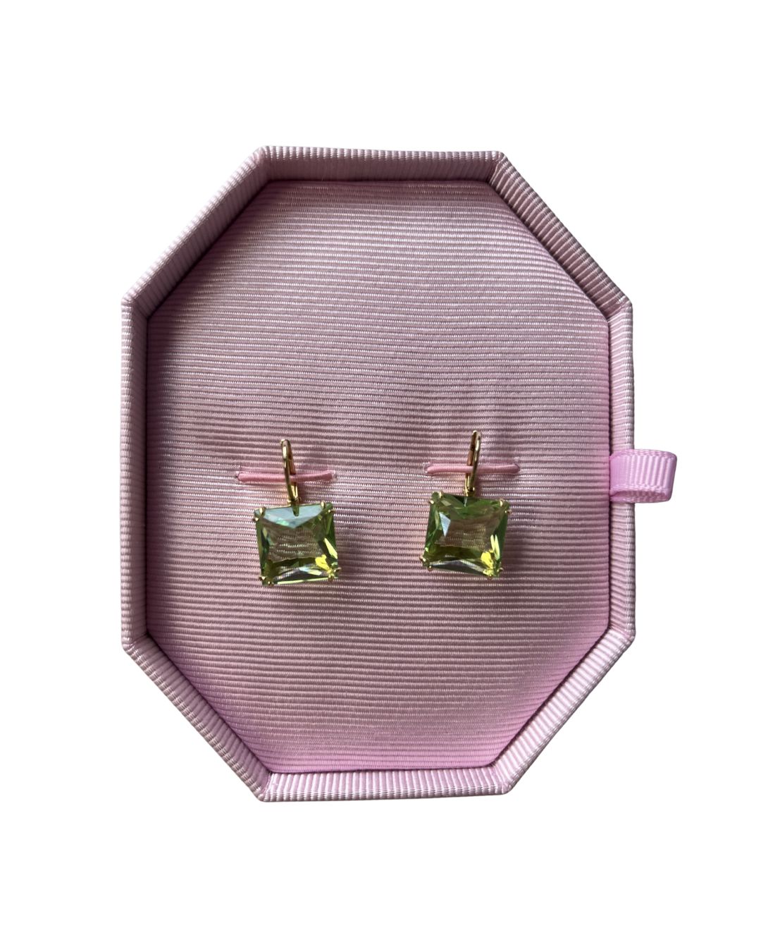 SWAROVSKI Millenia Square-Cut Green Drop Earrings