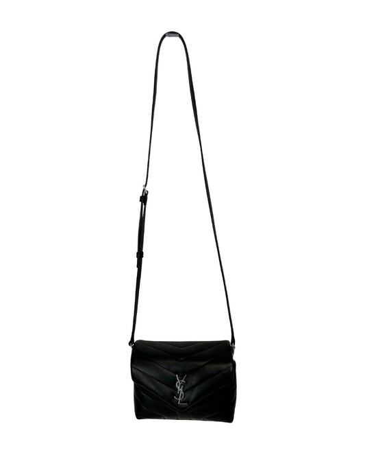 YSL Toy Loulou Black Crossbody Leather Bag