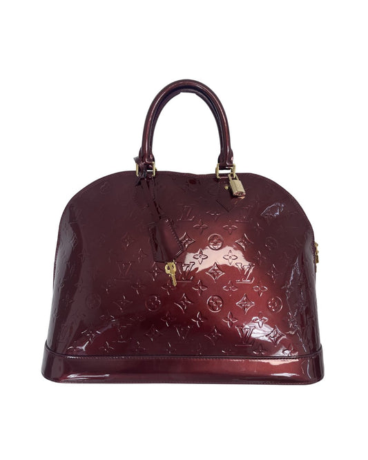 LOUIS VUITTON Alma GM Burgundy Bag