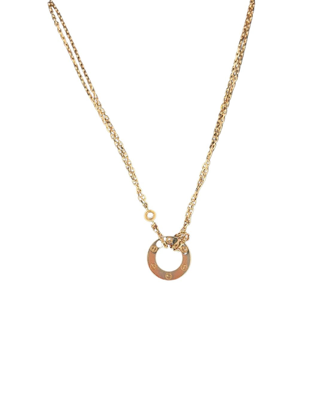 CARTIER Love Pendant Gold Necklace