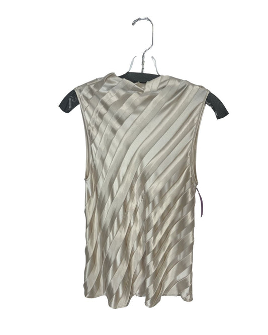 NONCHALANT Beige High-Neck Top (Size XS)