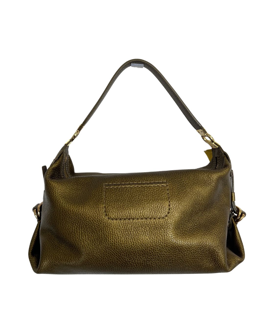 TOD'S Metallic Gold Leather Handbag