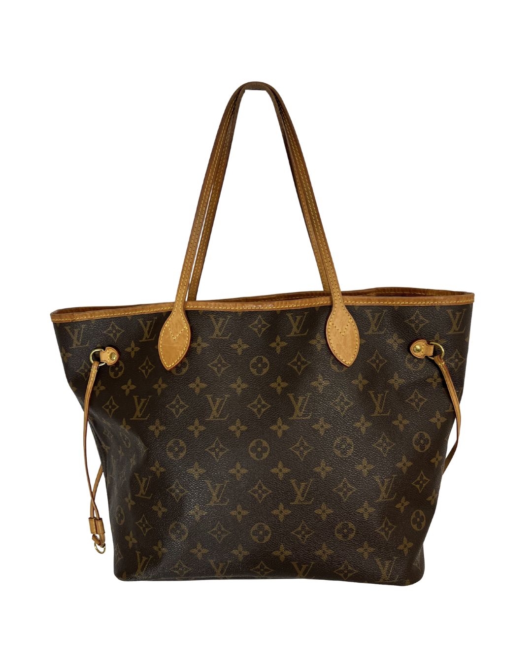 LOUIS VUITTON Brown MM Neverfull Tote Bag