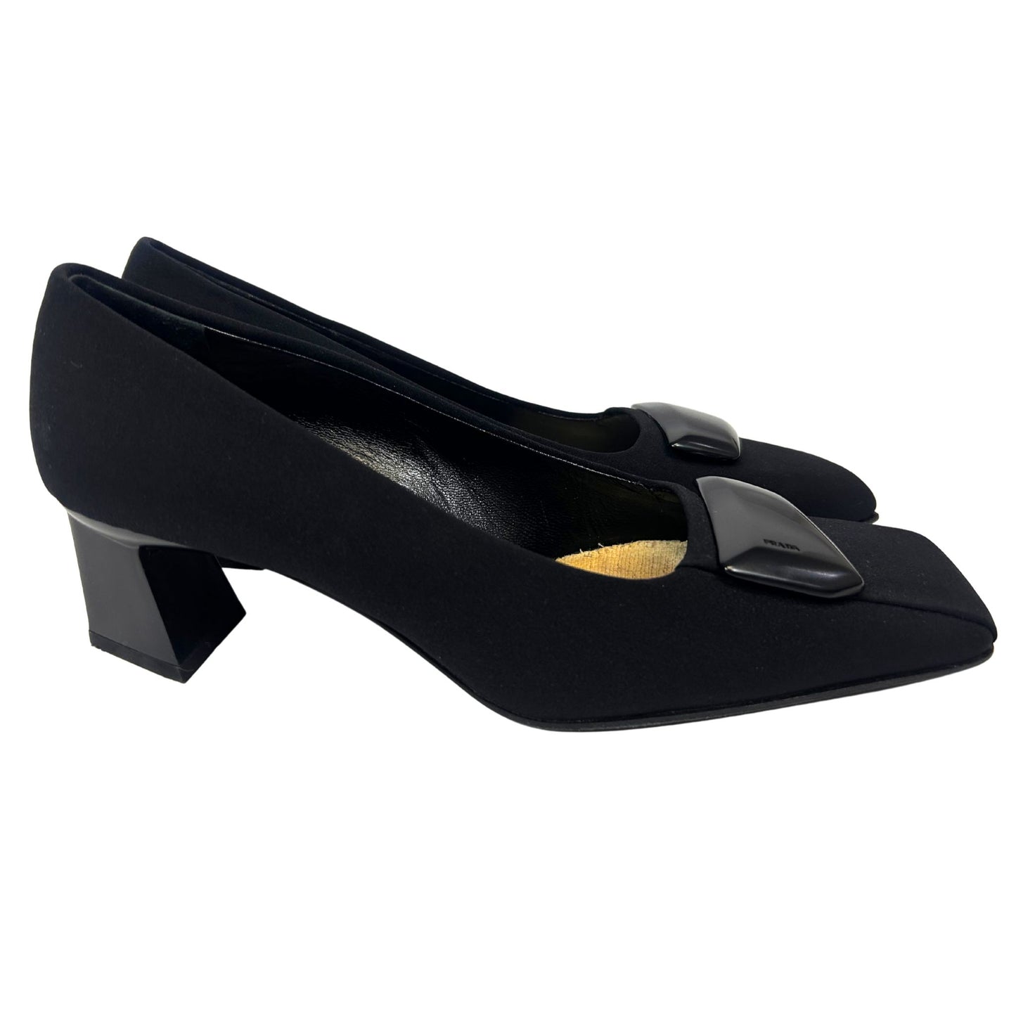 PRADA 38 Black Nylon Shoes