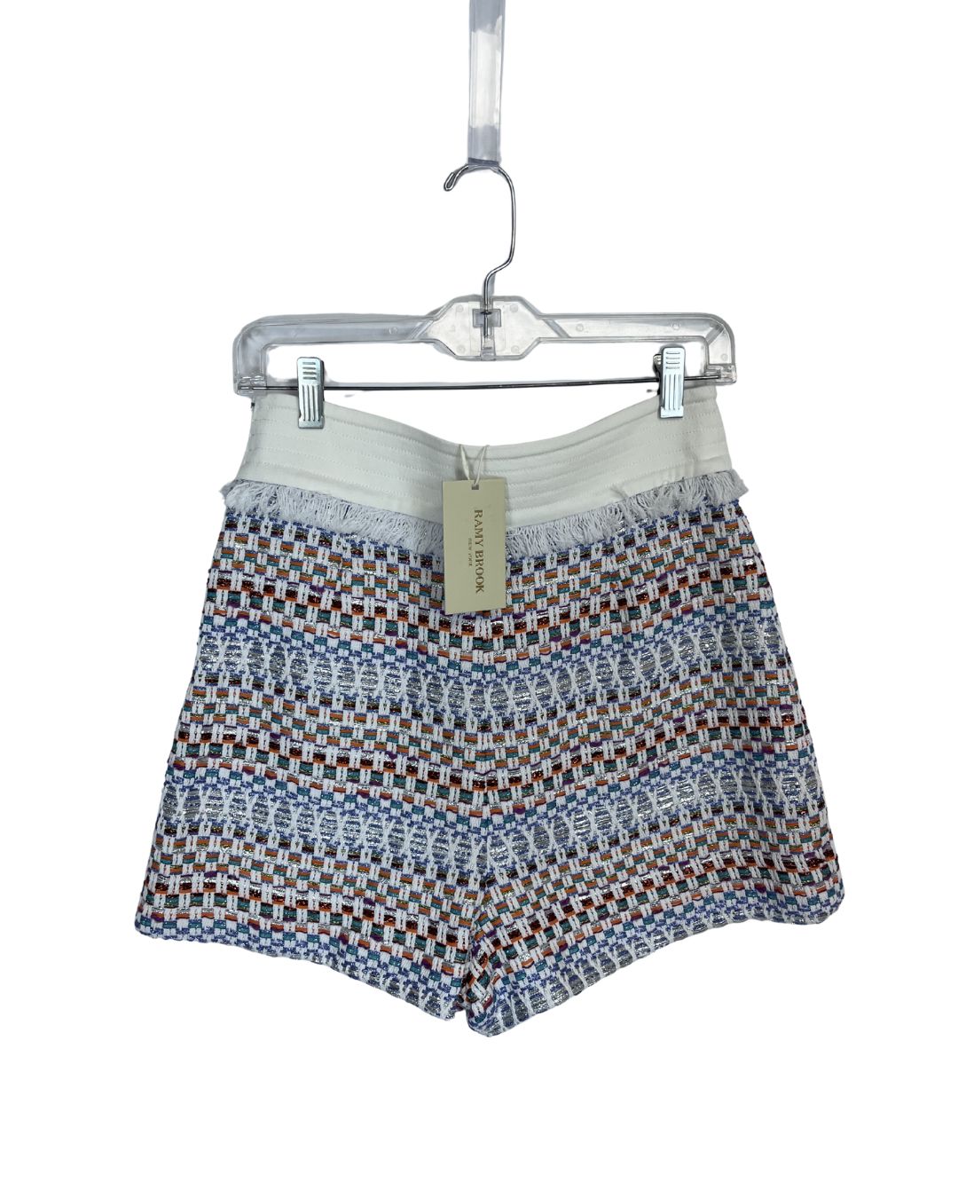 RAMY BROOK Tweed Multi-Color Shorts (Size 6)