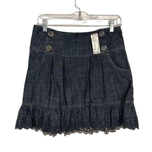 DKNY Size S Blue Print Skirt