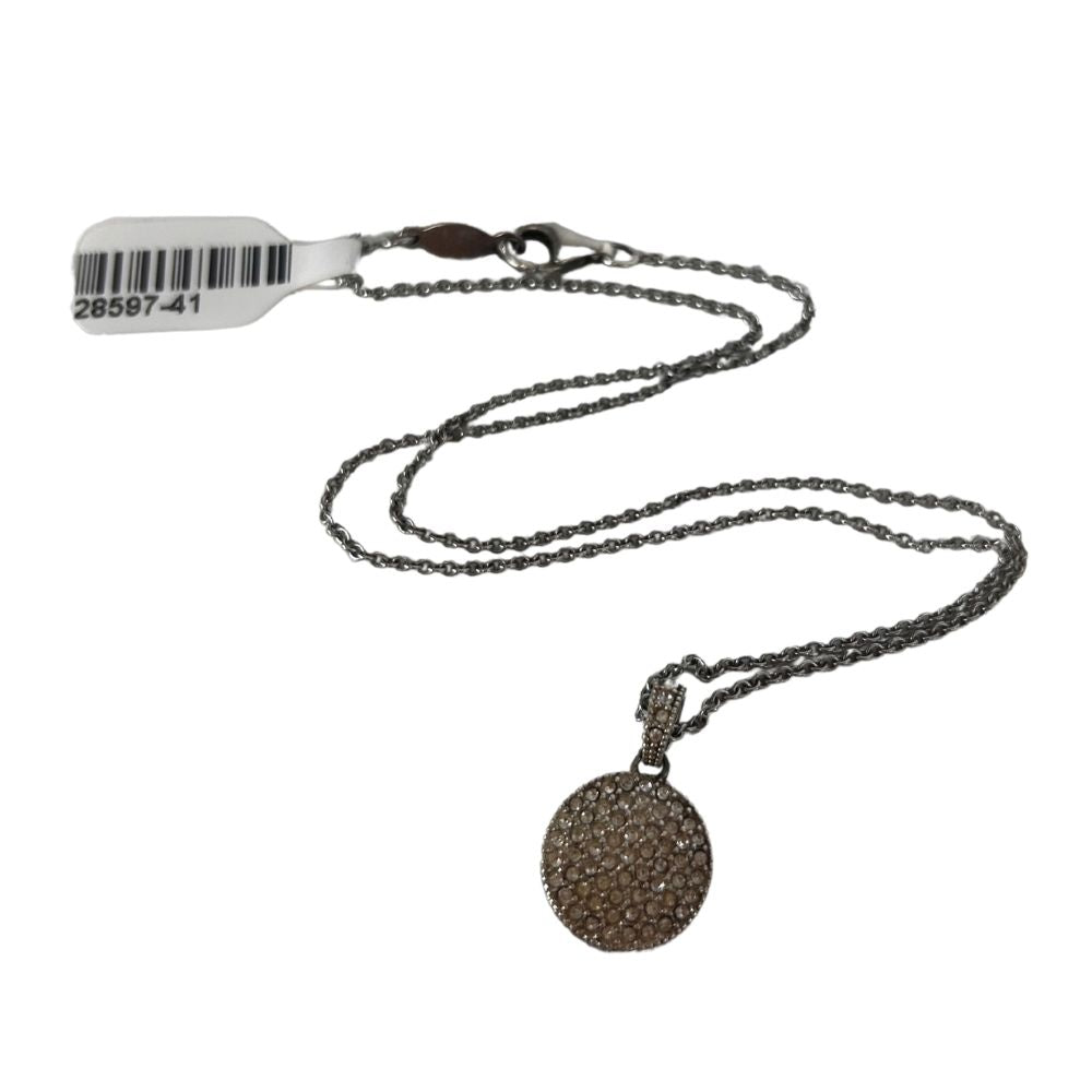 LOUIS VUITTON Round 16 inch Silver Necklace