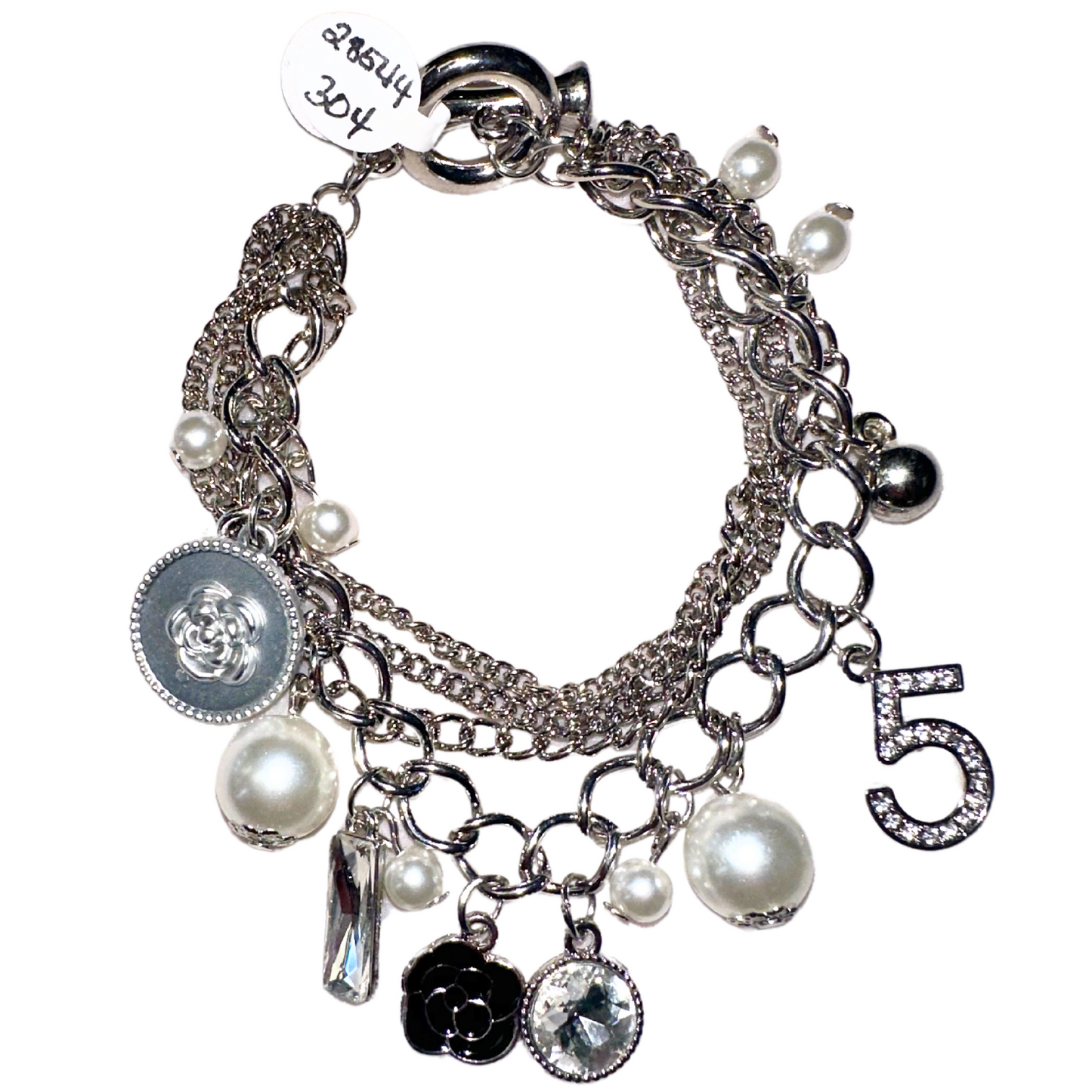 PEARLGURL Designer-Inspired Charm Bracelet