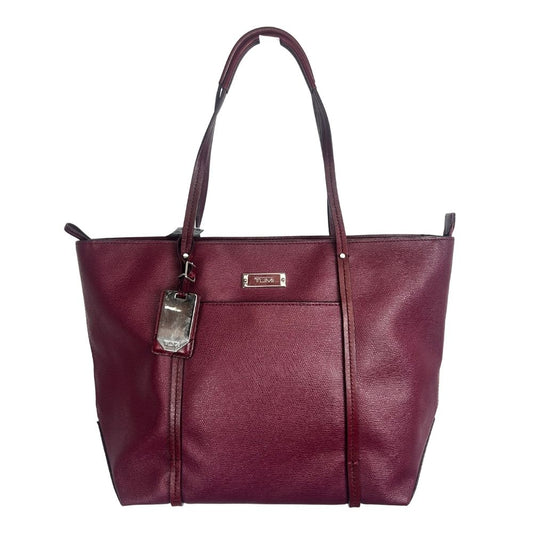 TUMI Large Leather Tote Bag
