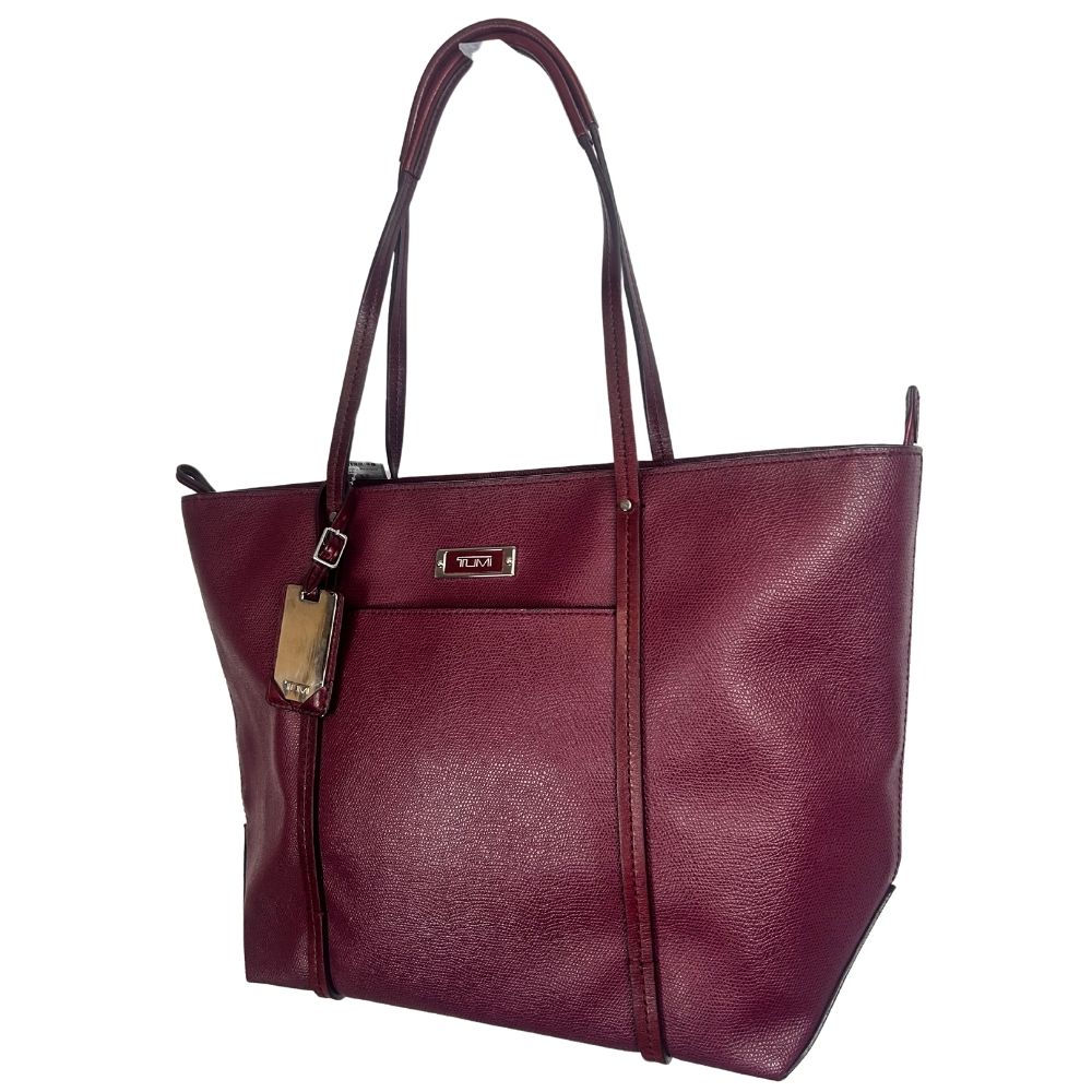 TUMI Large Leather Tote Bag