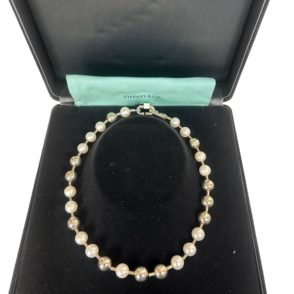 Tiffany & Co. Sterling Silver & Pearl Necklace