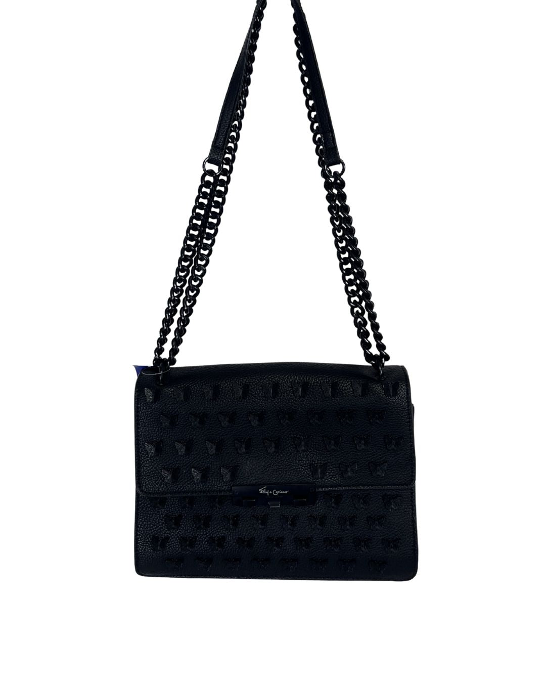 FOLEY+ CORINNA Skyline Bandit Black Leather Shoulder Bag