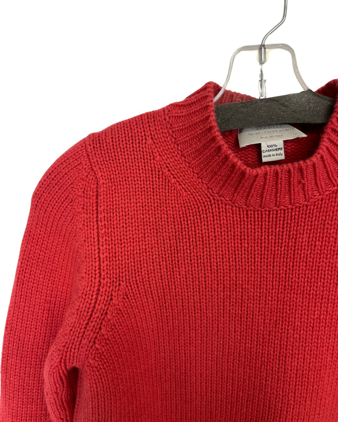 BARNEY'S Coral Knit Cashmere Sweater (Size M)