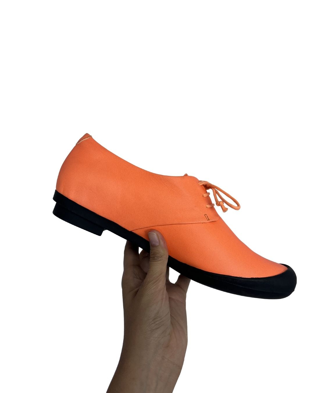 TRACEY NEULS Orange Leather Lace Up SHoes (Size 10)