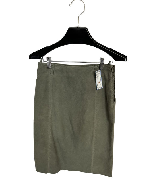 PRADA Olive Green Pencil Skirt (Size XS)