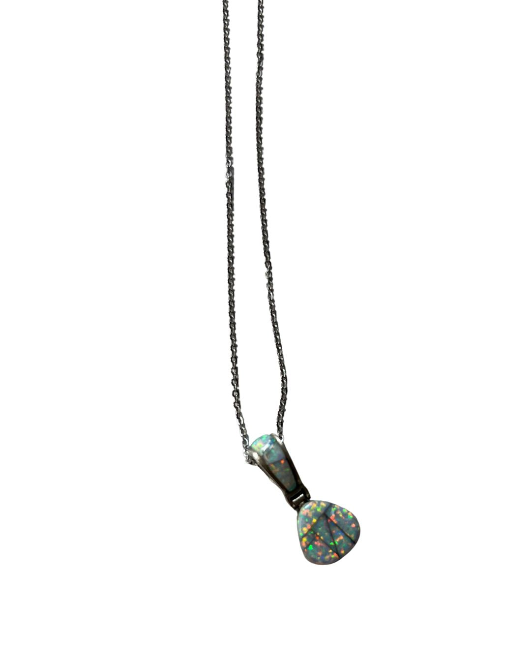 Opal & Turquoise Pendant Necklace