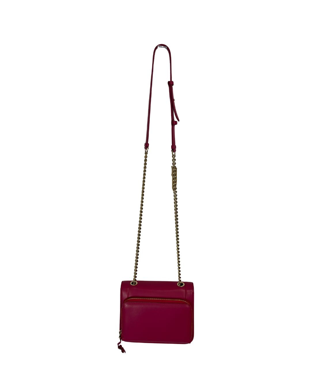 FERRAGAMO Vara Rainbow Small Pink Leather Crossbody Bag