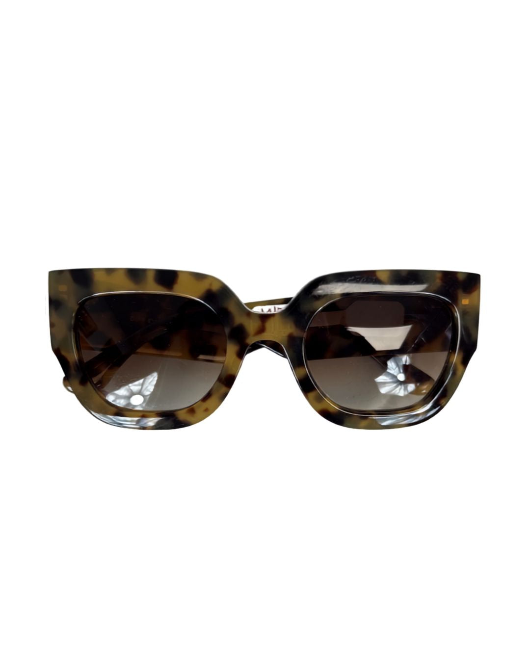 DIFF Tortoise Shell Square Sunglasses