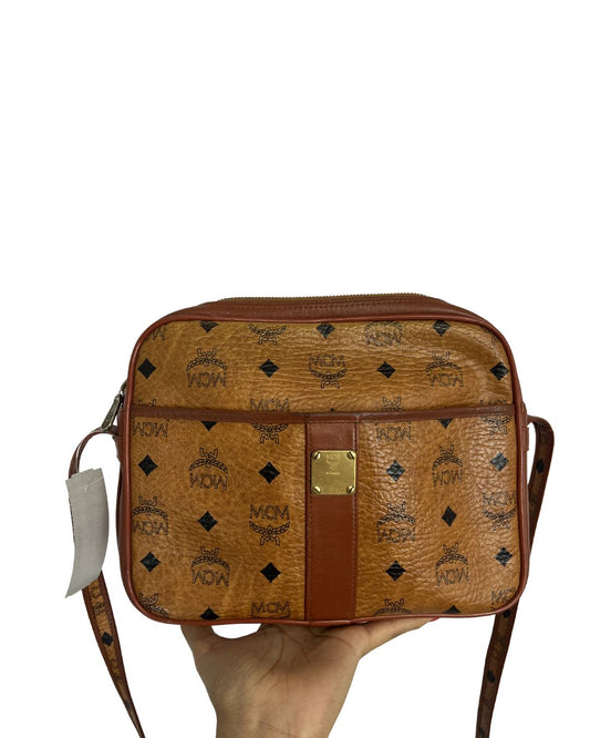 MCM Vintage Visetos Monogram Crossbody Bag