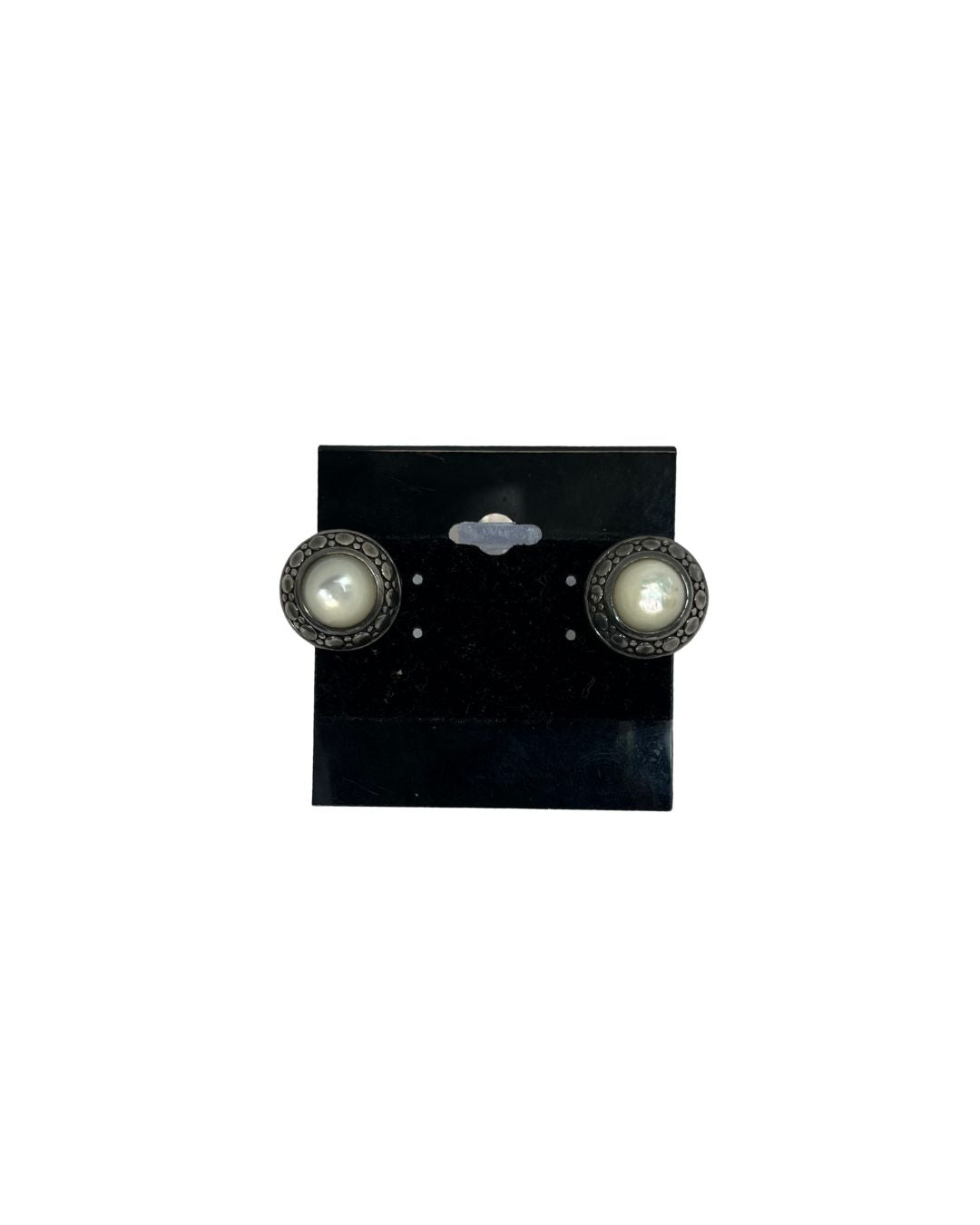 JOHN HARDY White Stone Earrings