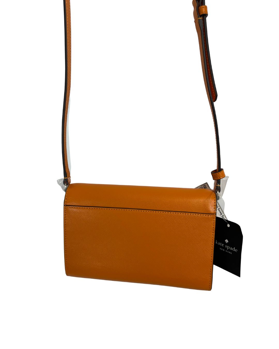 KATE SPADE Perry Saffiano Orange Leather Crossbody Bag
