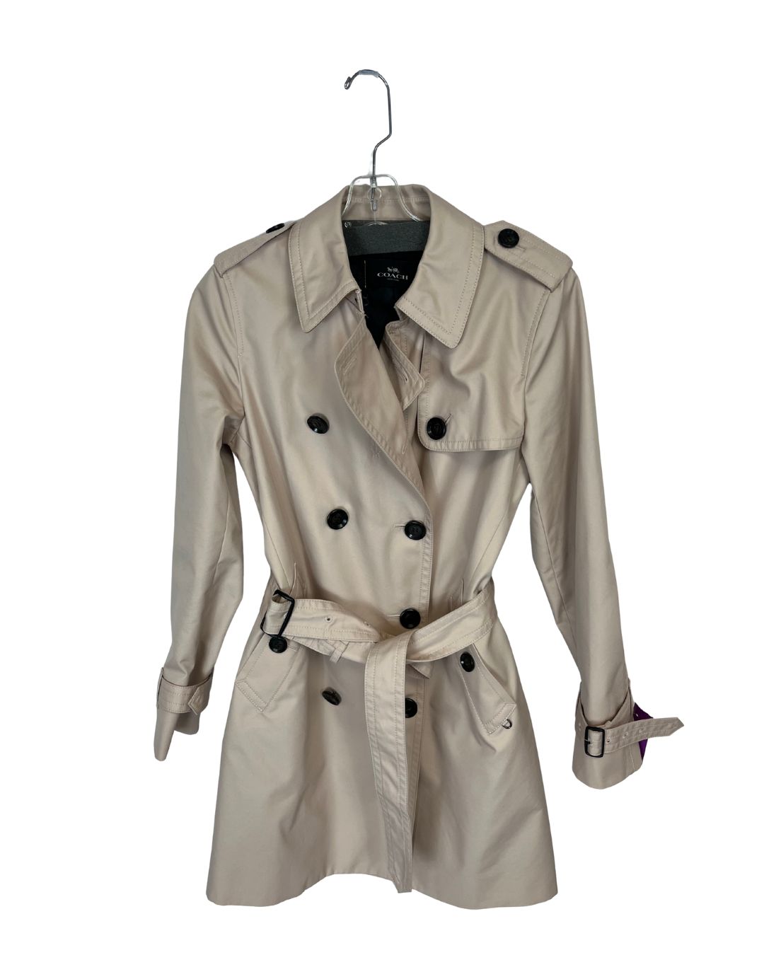 COACH Blush Trench Coat (Size S)