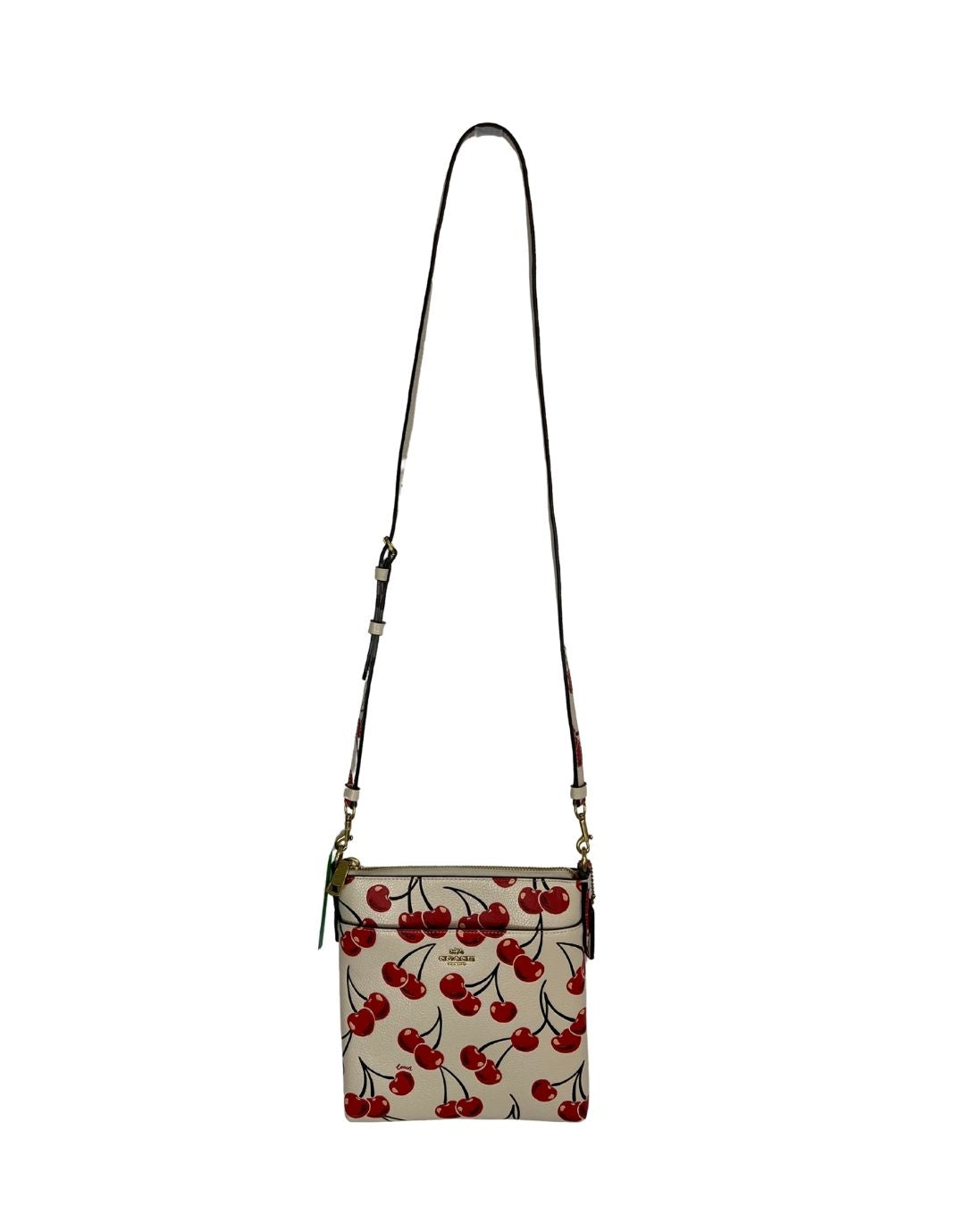 COACH Kitt Messenger Cherry Print Crossbody Purse