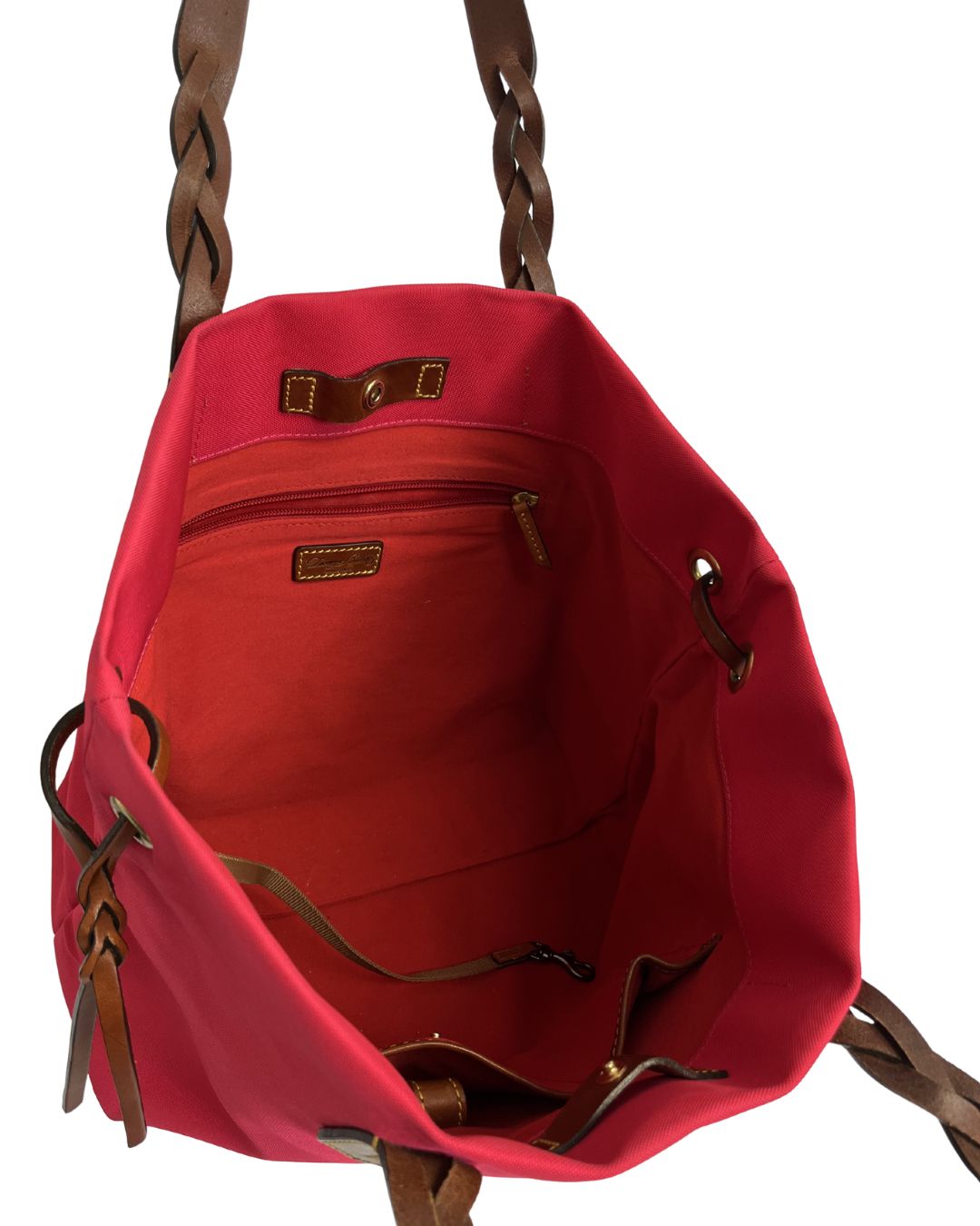 DOONEY & BOURKE Red Nylon Shopper Tote Bag
