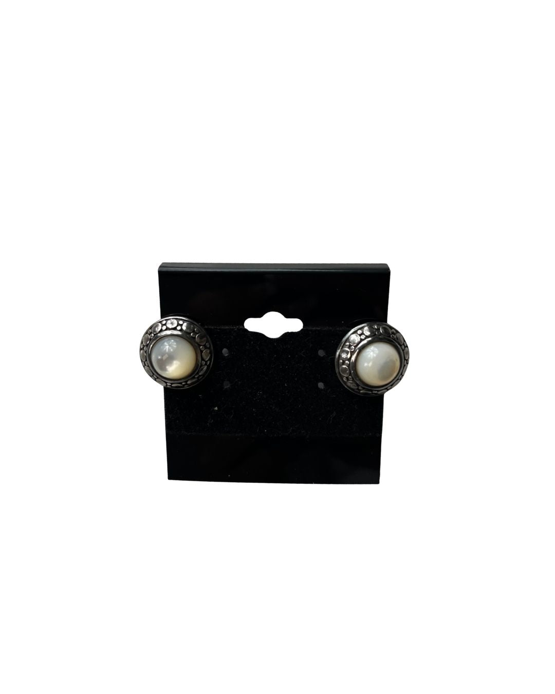 JOHN HARDY White Stone Earrings