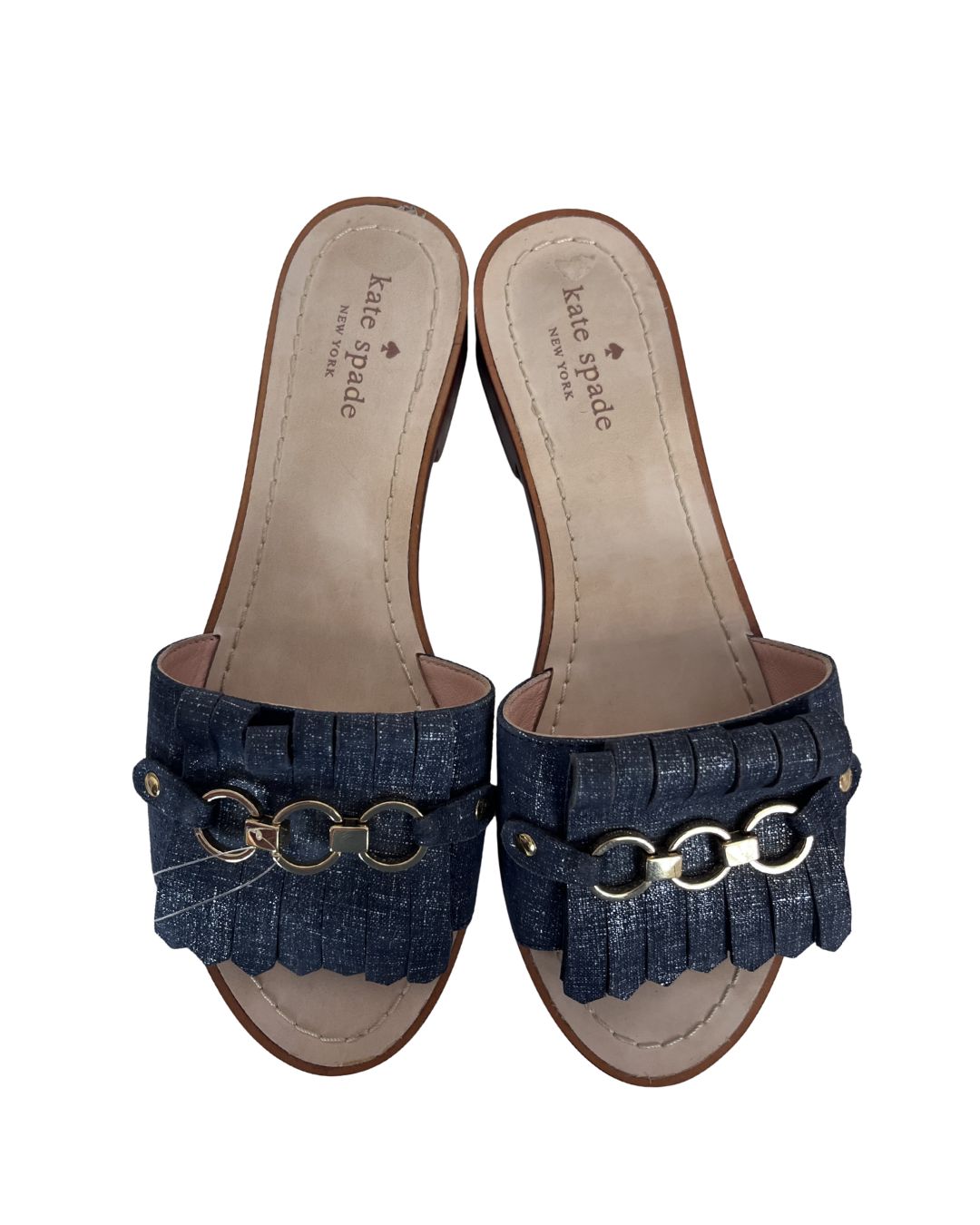 KATE SPADE Blue Slide Sandals (Size 8.5)