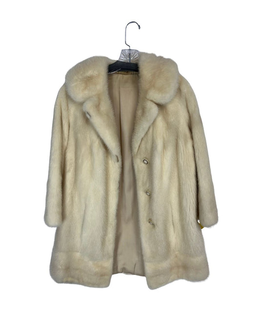 LITMAN'S Vintage White Fox Fur Coat