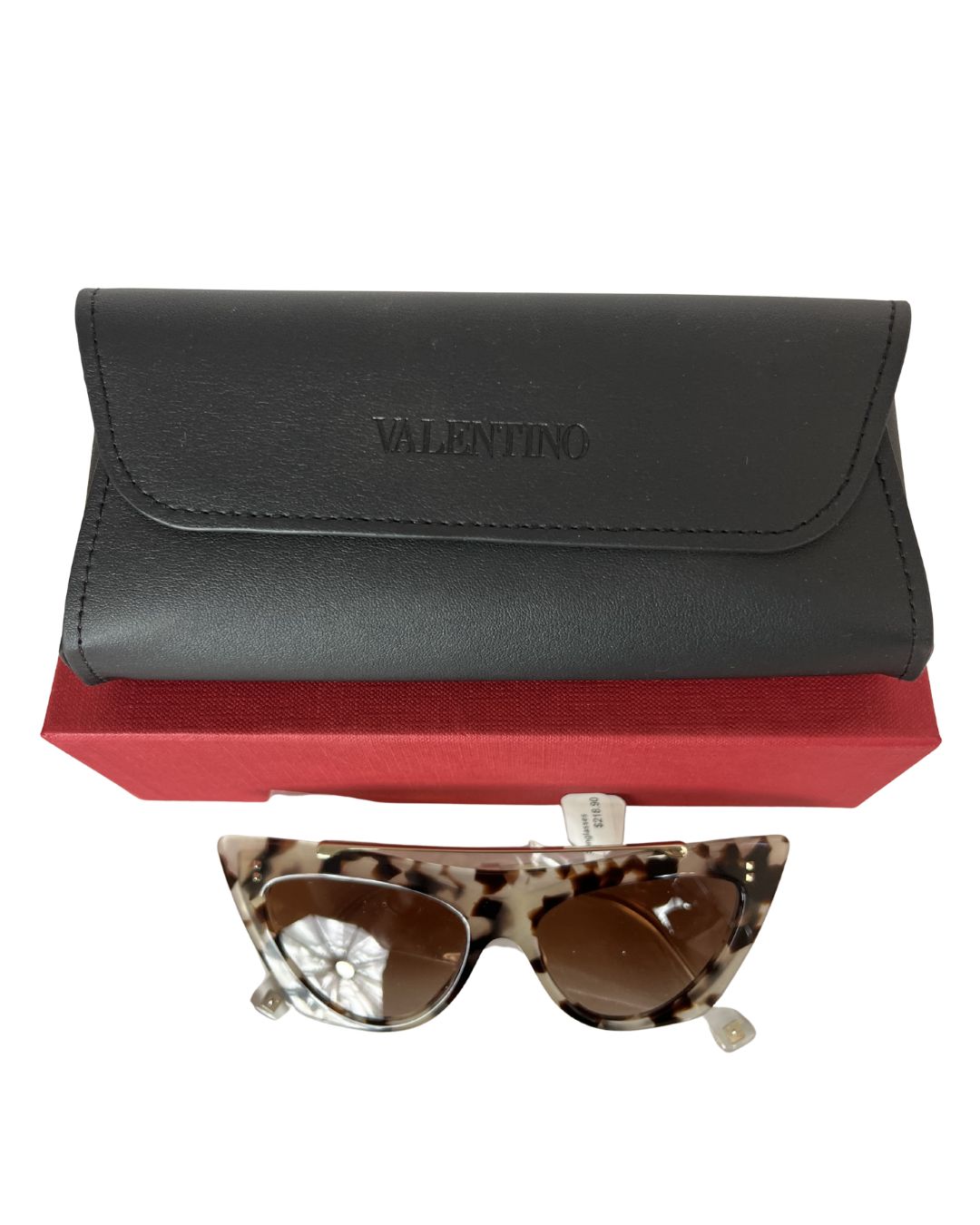 VALENTINO Tortoise Shell Cat-Eye Sunglasses