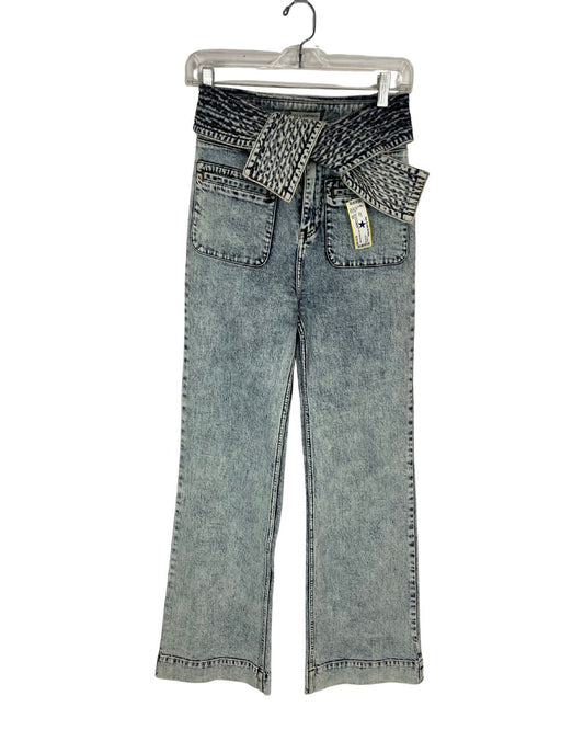 ULLA JOHNSON The Genevieve High-Rise Wide-Leg Jeans (Size XS)
