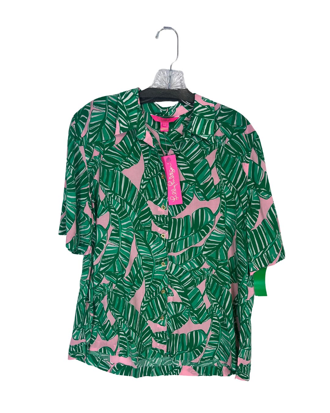 LILLY PULITZER Franki Green Shirt (Size S)