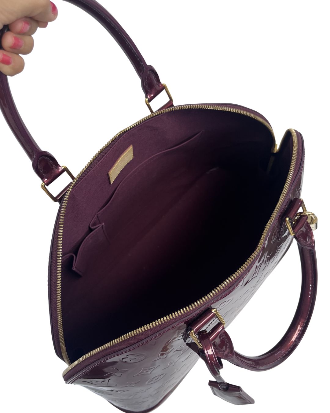 LOUIS VUITTON Alma GM Burgundy Bag